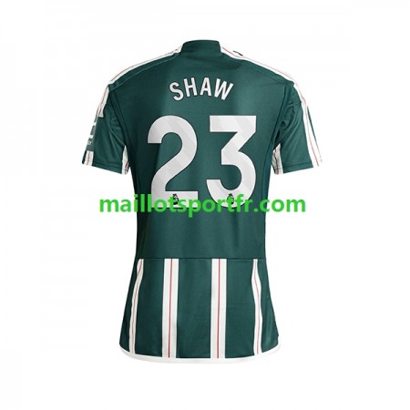 Maillot de Foot Manchester United Luke Shaw 23 Exterieur 2023/24